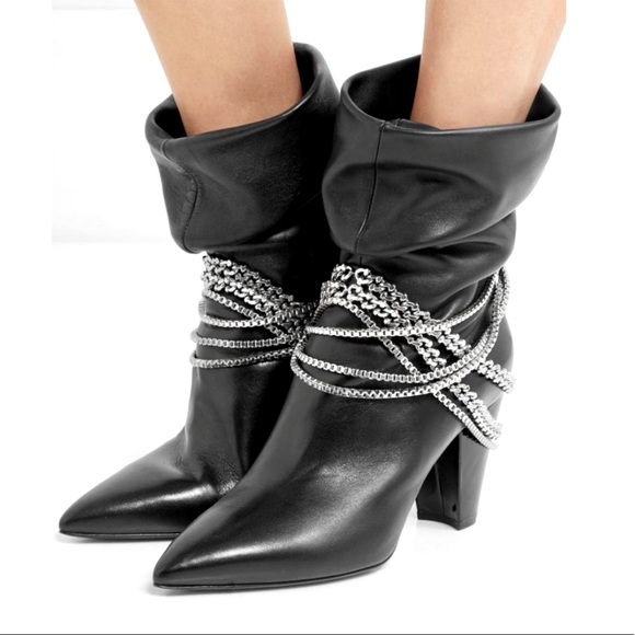 Self Portrait Draped Chain Boots - Picture 11 of 12